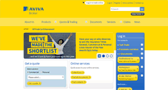 Desktop Screenshot of broker.aviva.co.uk