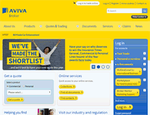 Tablet Screenshot of broker.aviva.co.uk