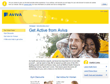 Tablet Screenshot of getactive.aviva.co.uk